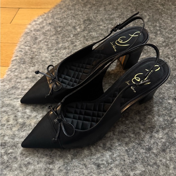 Sam Edelman Shoes - Sam Edelman Black Pointed Slingback Heels